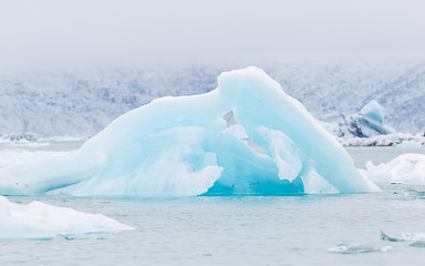 Image showing Jokulsarlon is a large glacial lake in southeast Iceland