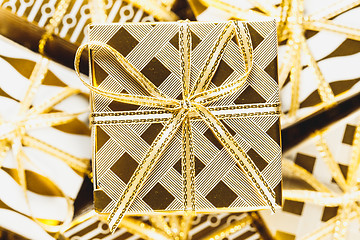 Image showing Golden Christmas Background