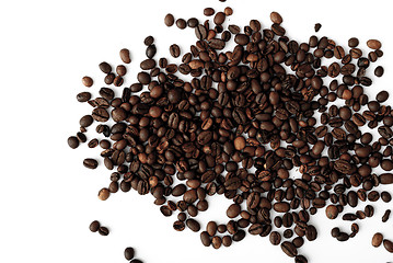 Image showing coffee grains,abstract, dark