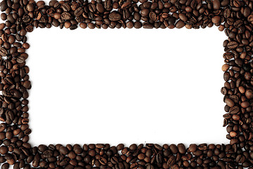 Image showing coffee grains,abstract, dark