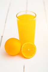 Image showing Colorful citrus fruits on the rustic white background.