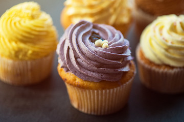 Image showing Cupcakes desert cream