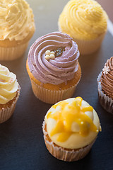 Image showing Cupcakes desert cream