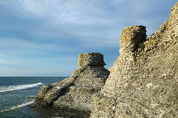 Image showing Spectacular eroded cliffs 