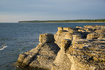 Image showing Eroded cliff formations