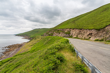 Image showing asphalt road at wild atlantic way in ireland