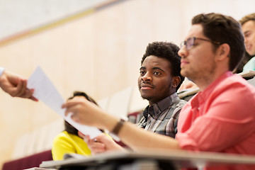 Image showing international students with test on lecture