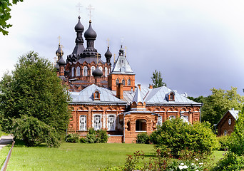 Image showing An Orthodox Church on a picturesque hill.