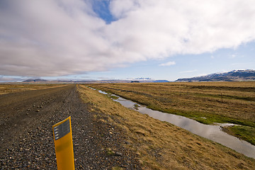 Image showing gravel road in Iceland