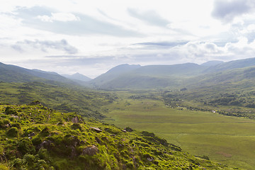 Image showing view to Killarney National Park hills in ireland