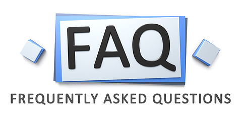 Image showing frequently asked questions sign