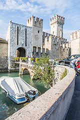 Image showing castle in Sirmione Italy