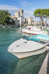 Image showing castle in Sirmione Italy