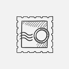 Image showing Philately sketch icon.