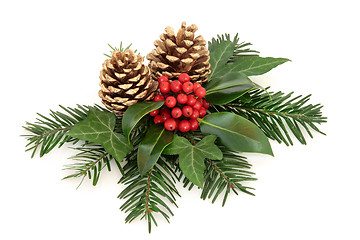 Image showing Winter Holly Berry Decoration