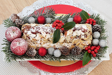 Image showing Stollen Christmas Cake