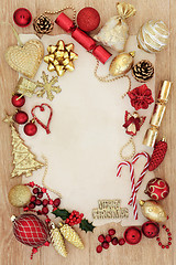 Image showing Christmas Abstract Decorative Border