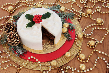 Image showing Traditional Christmas Cake