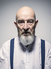 Image showing strange looking older man portrait