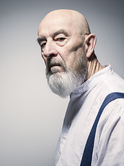 Image showing strange looking older man portrait