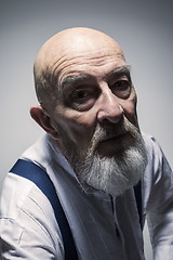 Image showing strange looking older man portrait