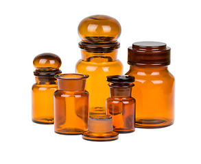 Image showing Apothecary bottles