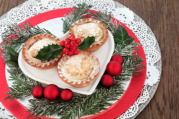 Image showing Traditional Christmas Mince Pies