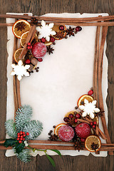 Image showing Christmas Abstract Decorative Border 