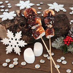 Image showing Toasted Marshmallows at Christmas