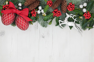 Image showing Christmas Decorative Background Border