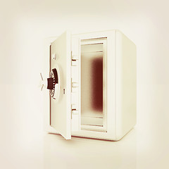 Image showing Security metal safe with empty space inside . 3D illustration. V