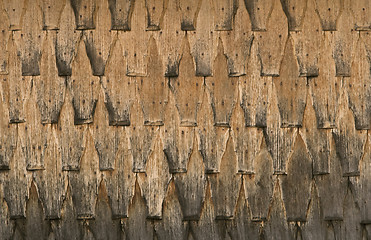 Image showing Wooden tiles texture