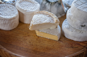 Image showing Set of different cheese