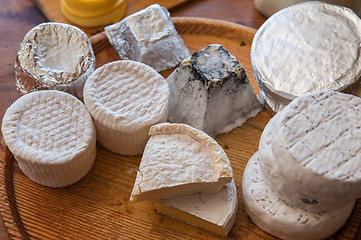 Image showing Set of different cheese