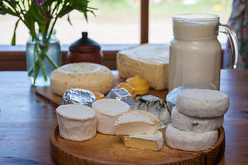 Image showing Set of different cheese