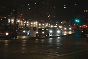 Image showing Traffic on a city road