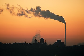 Image showing Smoking power plant