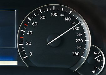 Image showing Speedometer of a car