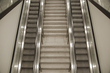 Image showing Escalator and sttair