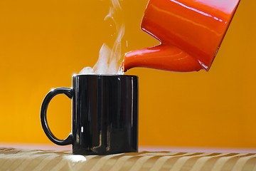 Image showing Streamin hot tea cup