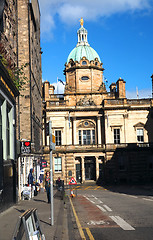 Image showing editorial Bank of Scotland office Edinburgh Scotland Europe