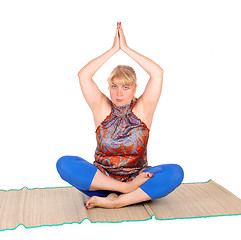 Image showing Yoga trainer in poses.