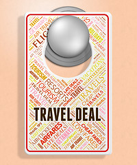 Image showing Travel Deal Indicates Promotion Bargains And Sale