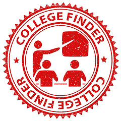 Image showing College Finder Indicates Search For And Choose