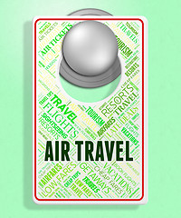 Image showing Air Travel Represents Plane Message And Fly