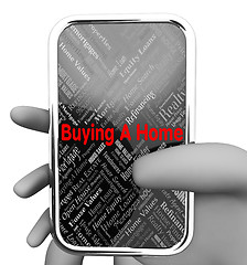 Image showing Buying Home Shows Web Site And Purchases