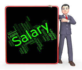 Image showing Salary Word Shows Pay Salaries And Employees