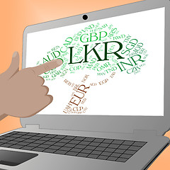 Image showing Lkr Currency Shows Sri Lankan Rupees And Currencies