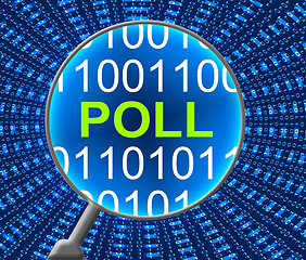 Image showing Online Poll Shows Technology Digital And Data