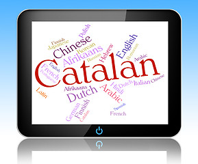 Image showing Catalan Language Means Speech Lingo And Word